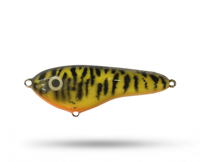 Smuttly Dog Dropbelly - Yellow Tiger i gruppen Fiskedrag / Jerkbaits hos Örebro Fiske & Outdoor AB (Dropbelly5 YellowT)